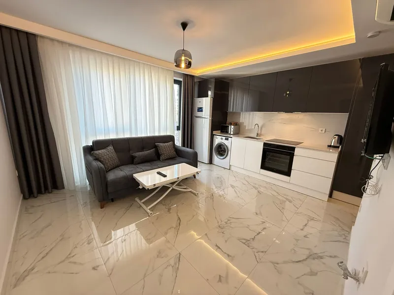 2+1 Furnished Apartment Near the Sea in Alanya Centre